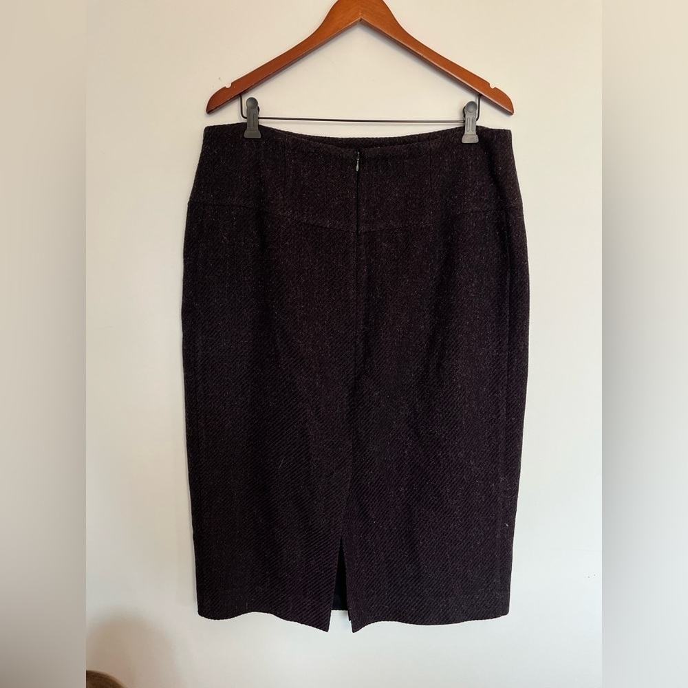 Christian Chenail candian designer  Women's Dark wool Blazer and skirt size 14 - Picture 6 of 11